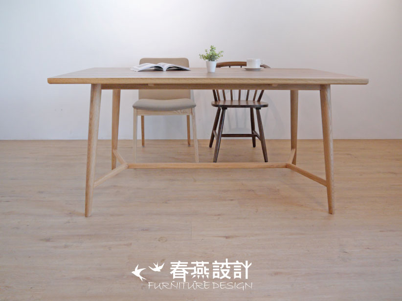 簡單圓潤曲線餐桌 DIT0012